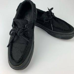 Vans canvas boat shoes - like new